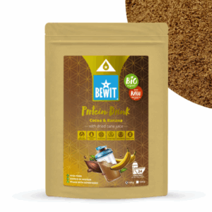 Proteínový nápoj kakao s banánom so sušenou trstinovou šťavou, BIO